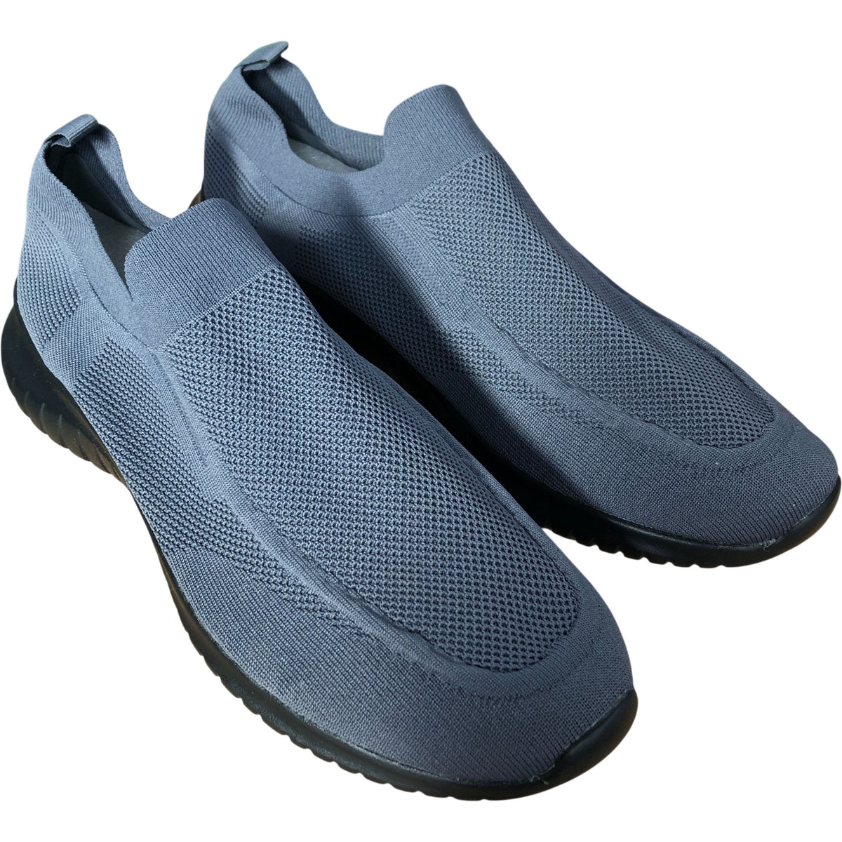 Slip On Sneakers Grey Mesh Casual Shoes  UK11.5