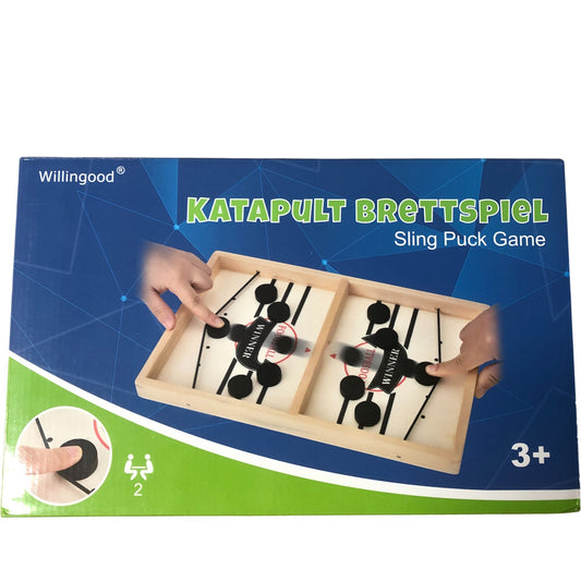 Willingood Katapult Brettspiel Sling Puck Game Family Fun Board Game 3 Plus