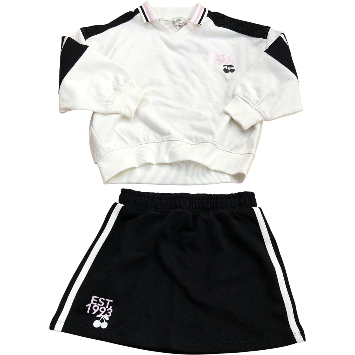 River Island Kids Sports Jumper & Skirt Outfit Set