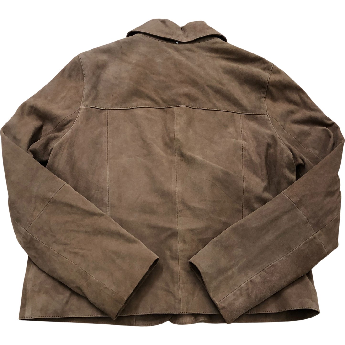 Women's Tan Suede Buttoned Jacket Size M