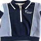 River Island Baby Toddler Outfit 0-3 Months Navy Blue Zip Polo Top & Pants Set