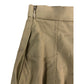 River Island Midi Skirt Women's Khaki Pleated Cotton Blend Classic Style Size 14