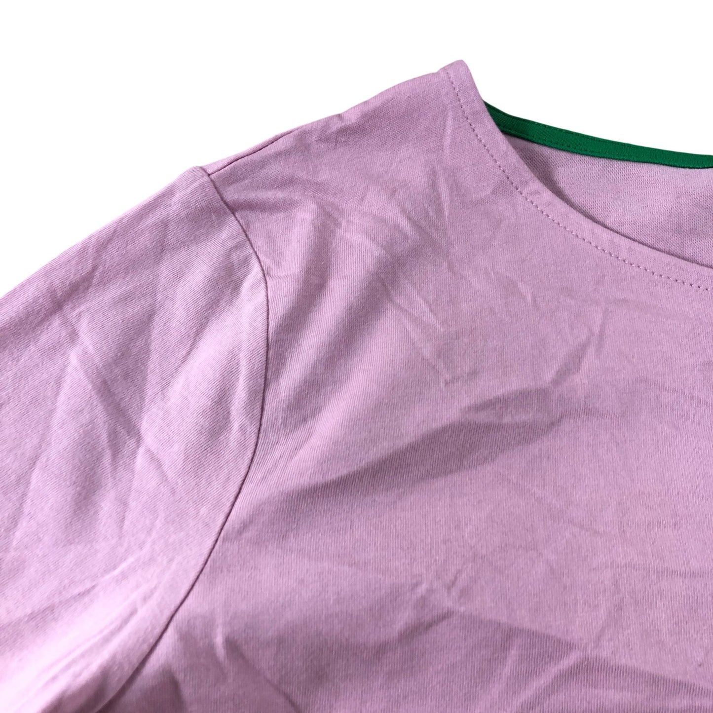 Boden Pink Long Sleeve Stripe Contrasting Cuff Top - Size 14