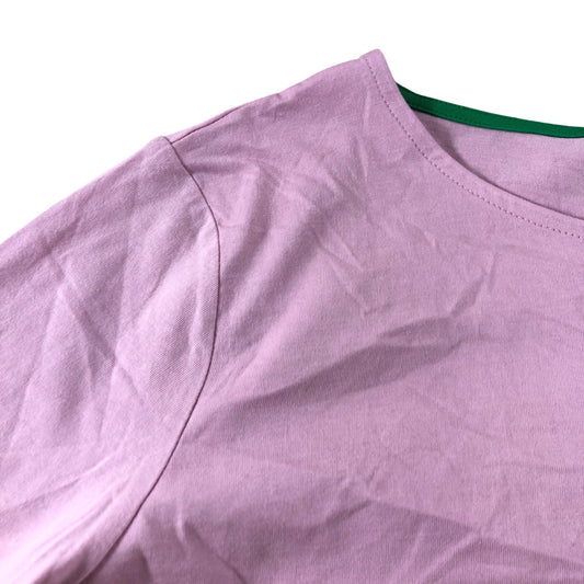 Boden Pink Long Sleeve Stripe Contrasting Cuff Top - Size 14