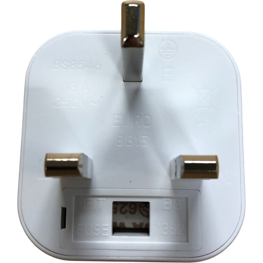 MaxRenard UK Plug Adapter Type G AC Power Travel Adapter 13A 250V Fused