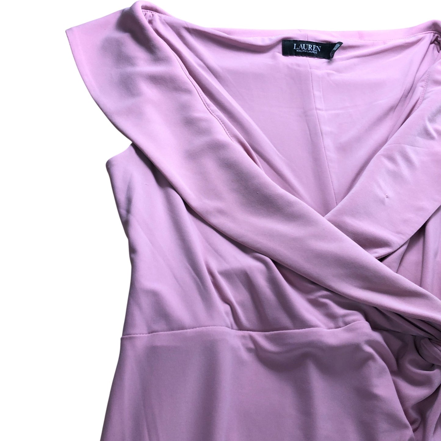Lauren Ralph Lauren Pink Ruched Jersey Gown Dress - Size 12