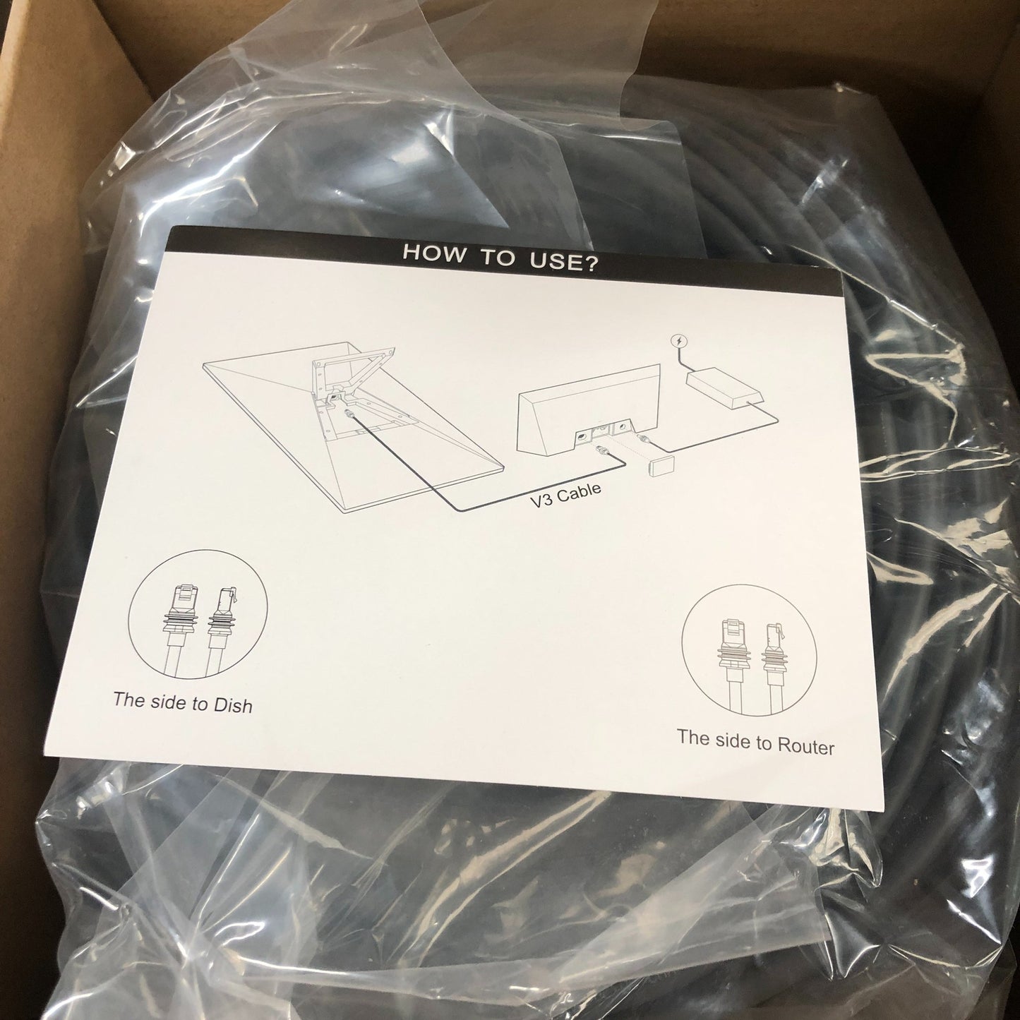 Coaxial V3 Cable For Dish And Router High Speed Connectivity 20 Metre