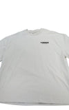 River Island Oversized Fit T-Shirt Luminis Saint-Antoine White Cotton UK L
