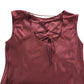 Dress UK12 Women's Maroon Sleeveless