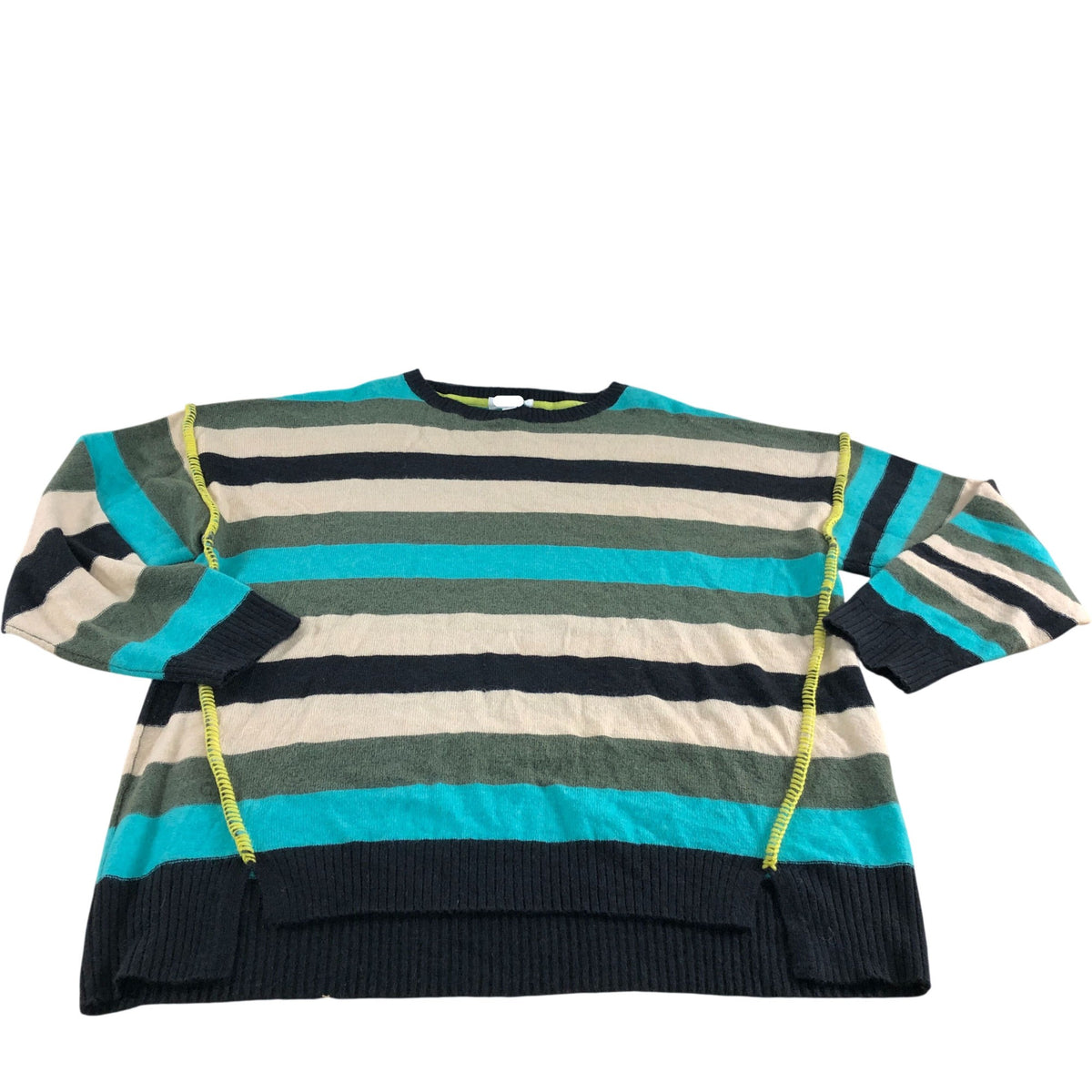 Ripple Jumper UK20 Women's Multi Stripe Knit Sweater Blue