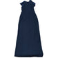 River Island Navy Evening Dress Satin Bow Detail