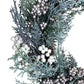 Snowy Lit Christmas Wreath With Berries & Greenery 18"
