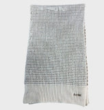 DAEGER Knit Scarf Beige Lightweight Soft Cotton Woven Style