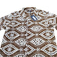River Island Men'S Short Sleeve Brown Casual Shirt Size M Floral Pattern