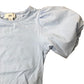River Island Girls Blue Puff Sleeve Bodysuit Size 5-6 Years Stretchy Cotton