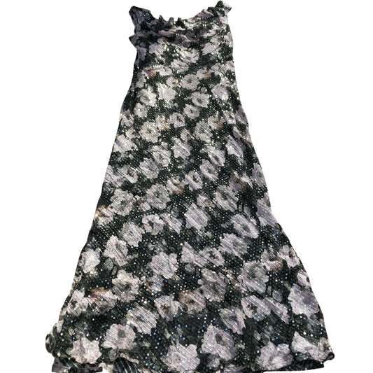 River Island Floral Sequin Dress Women's Sleeveless Evening Wear
