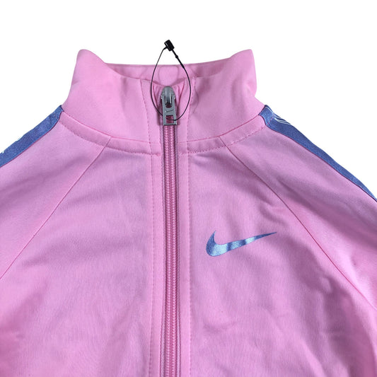 Nike Baby Girls Track Jacket 1-2 Years Pink Polyester Full Zip Sportswear