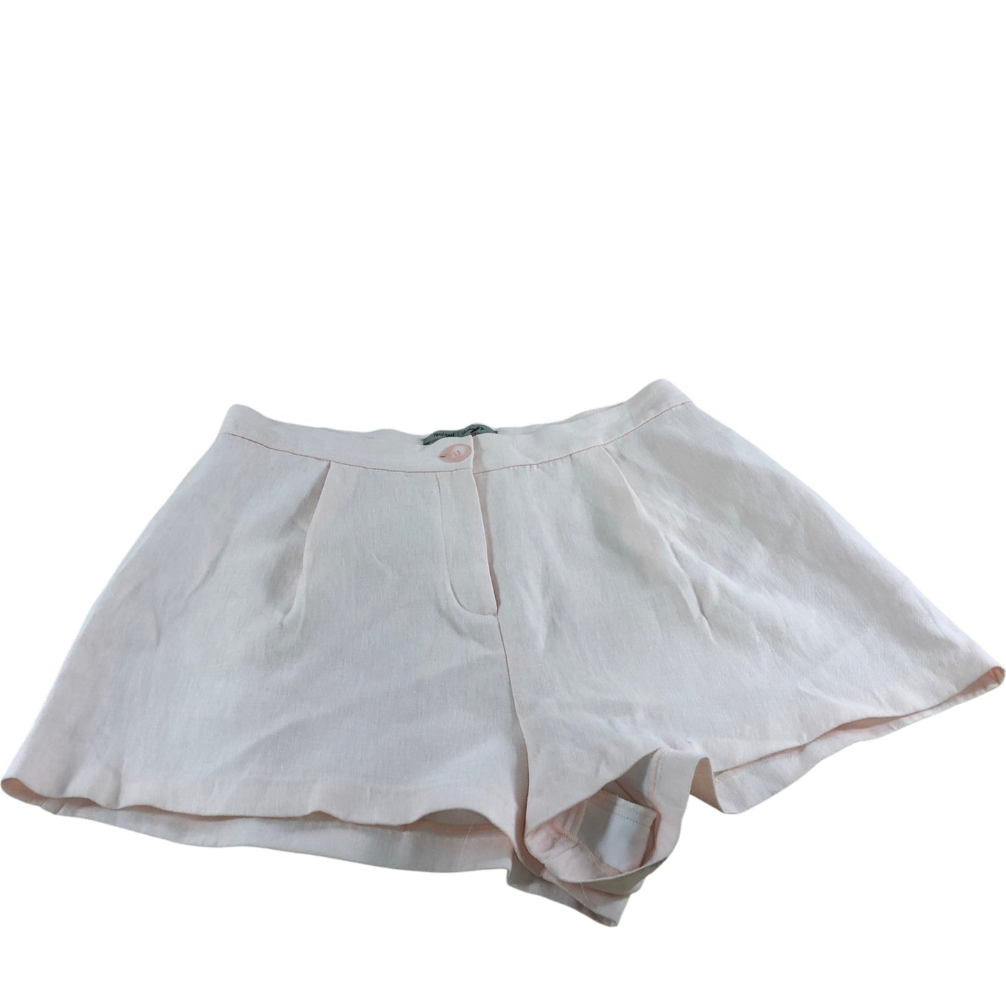 River Island Women's Shorts UK18 Peach Pleated Lightweight Casual Wear