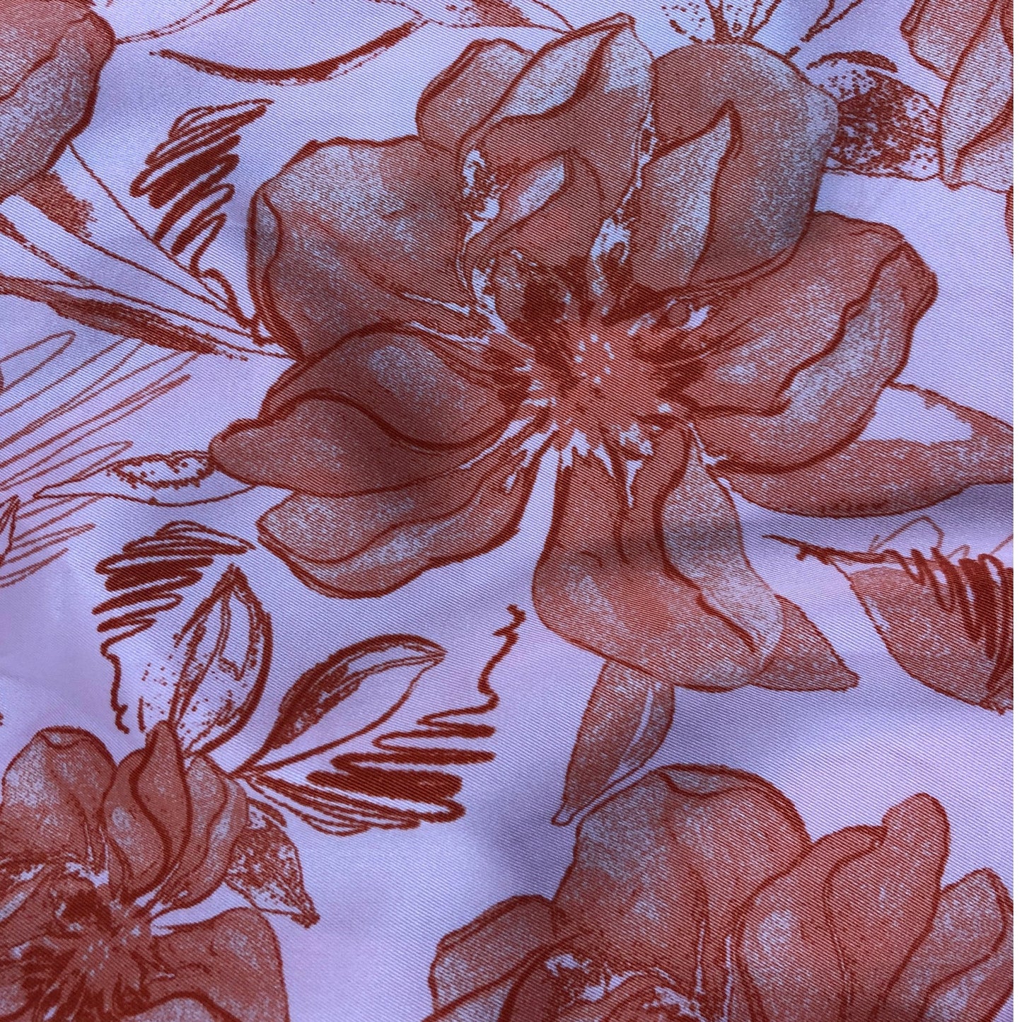 River Island Floral Skirt UK18 Women's Pink Light Smock Style High Waist