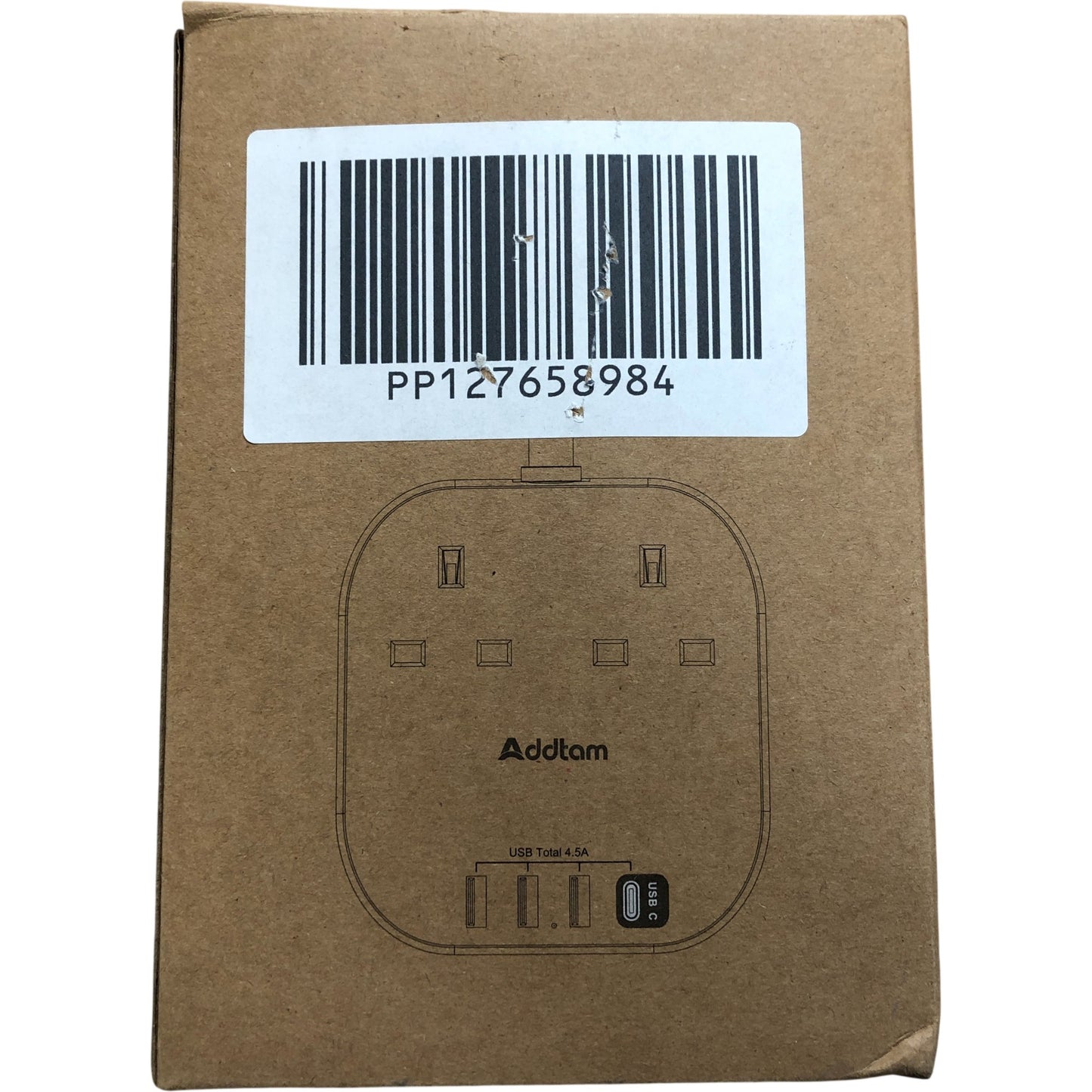 Addtam Power Strip UKW23CBL 3250W 4 USB Ports Surge Protector 13A