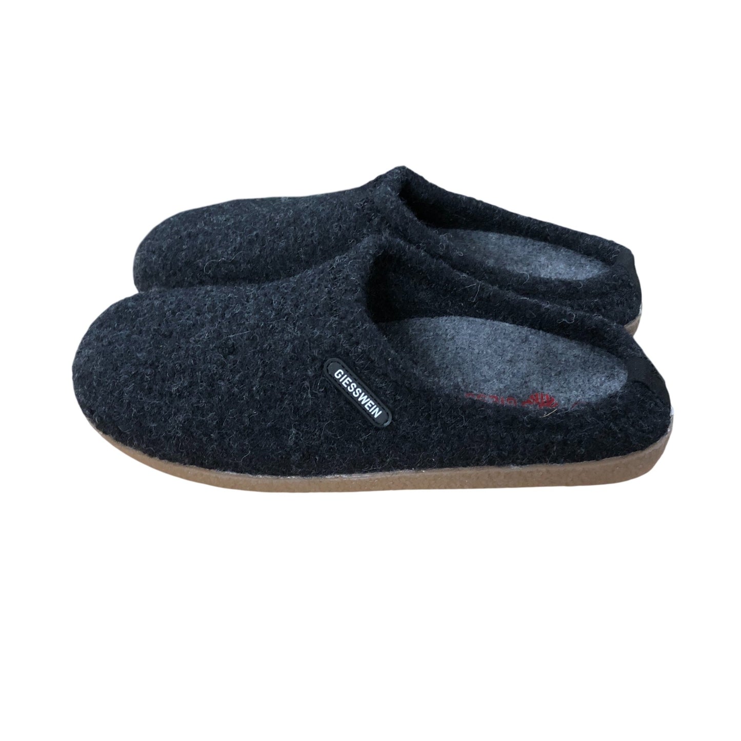 Giesswein Slippers UK 6.5 Women's Black Wool Upper Casual Indoor Footwear