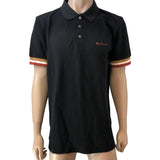 Ben Sherman Heavy Textured Polo Shirt Black Small Men's Casual Wear Stylish