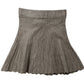 River Island Ribbed Knitted Maxi Skirt UK Size 10 Women's Brown Knit Style