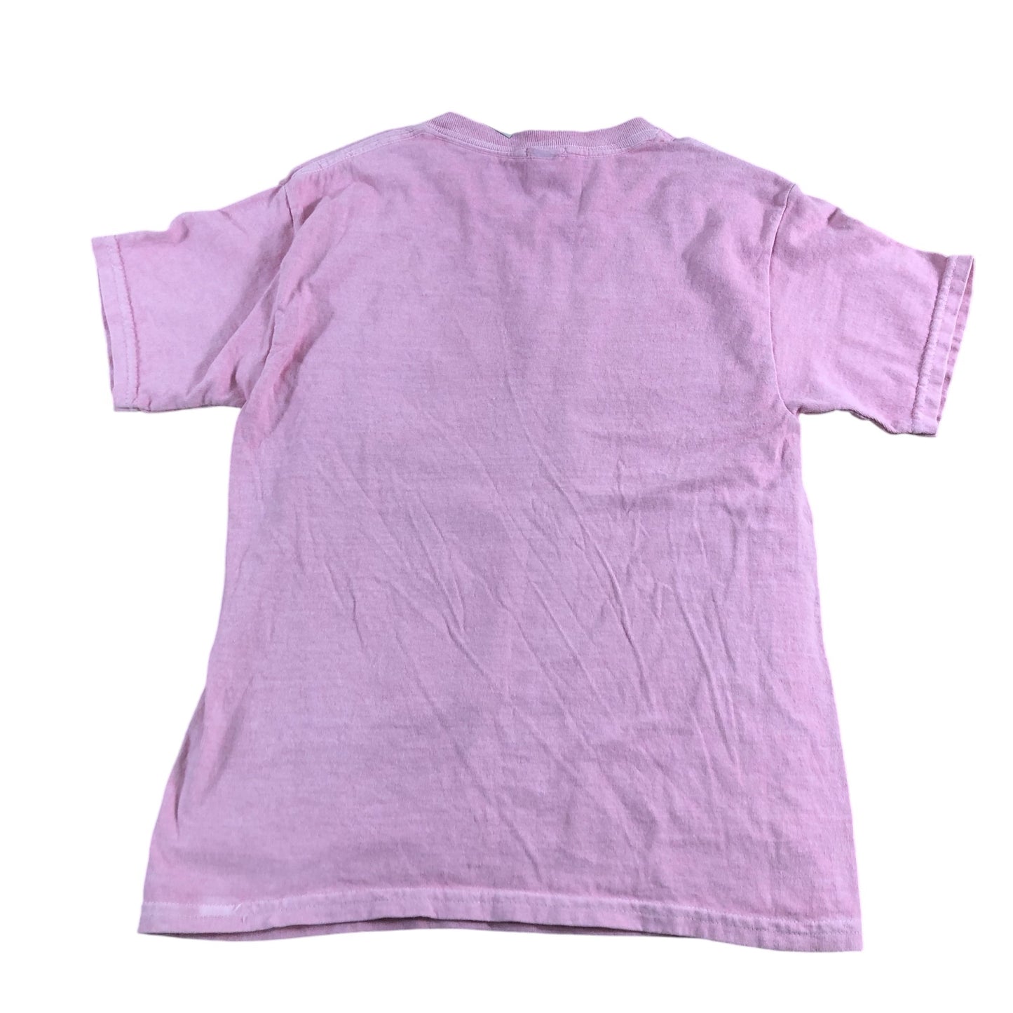 River Island Girls T-Shirt UK7-8 Pink Bow Design Short Sleeve Chic Top