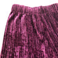 River Island Girls Trousers Velvet Wide Leg Burgundy 5-6 Years