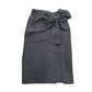 River Island Women's Black Skirt Size 16 Stylish Bow Detail High Waisted