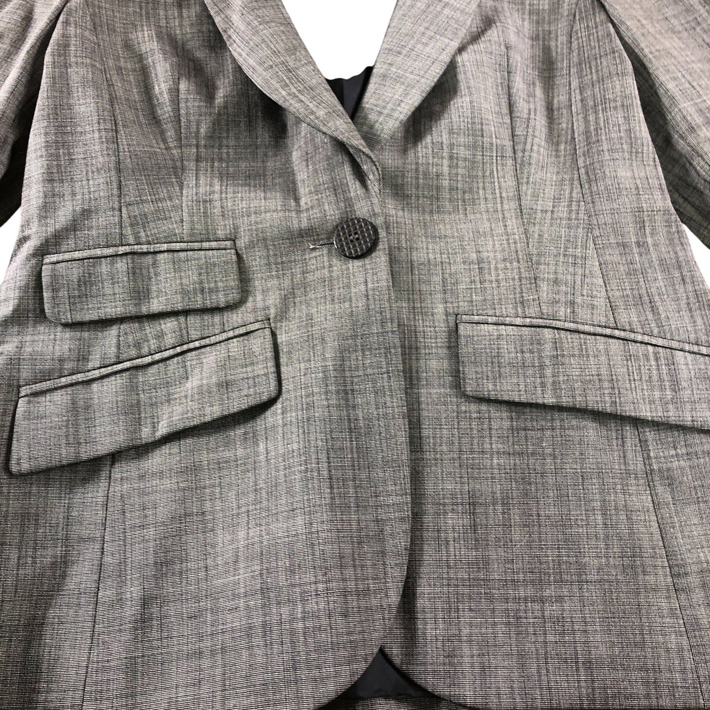 Joseph Blazer Jacket UK6 Women's Grey Check Tailored Suit Smart Wear