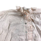 Búho Ruffle Blouse Light Pink Organic Cotton Top Age 10 Years