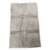 Luxurious Soft Bath Mat 20x32 Grey Shaggy Non Slip Bathroom Rug 100% Polyester