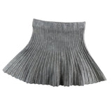 Private Label Pleated Mini Skirt UK12 Women's Tan Knitted A Line Fashion