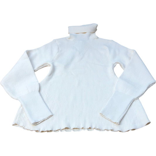 River Island Cream Ribbed Roll Neck Jumper Women's Sweater