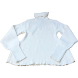 River Island Cream Ribbed Roll Neck Jumper Women's Sweater
