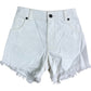 AllSaints Denim Shorts Size 5-6 Years Girls White Frayed Hem Casual Style