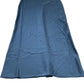 River Island Long Satin Dress Women's Blue with Feather Trim Spaghetti Str