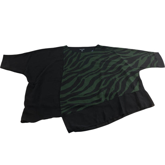 SALOOS Size 20 Women's Khaki Tiger Print T-Shirt Black
