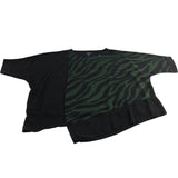 SALOOS Size 20 Women's Khaki Tiger Print T-Shirt Black