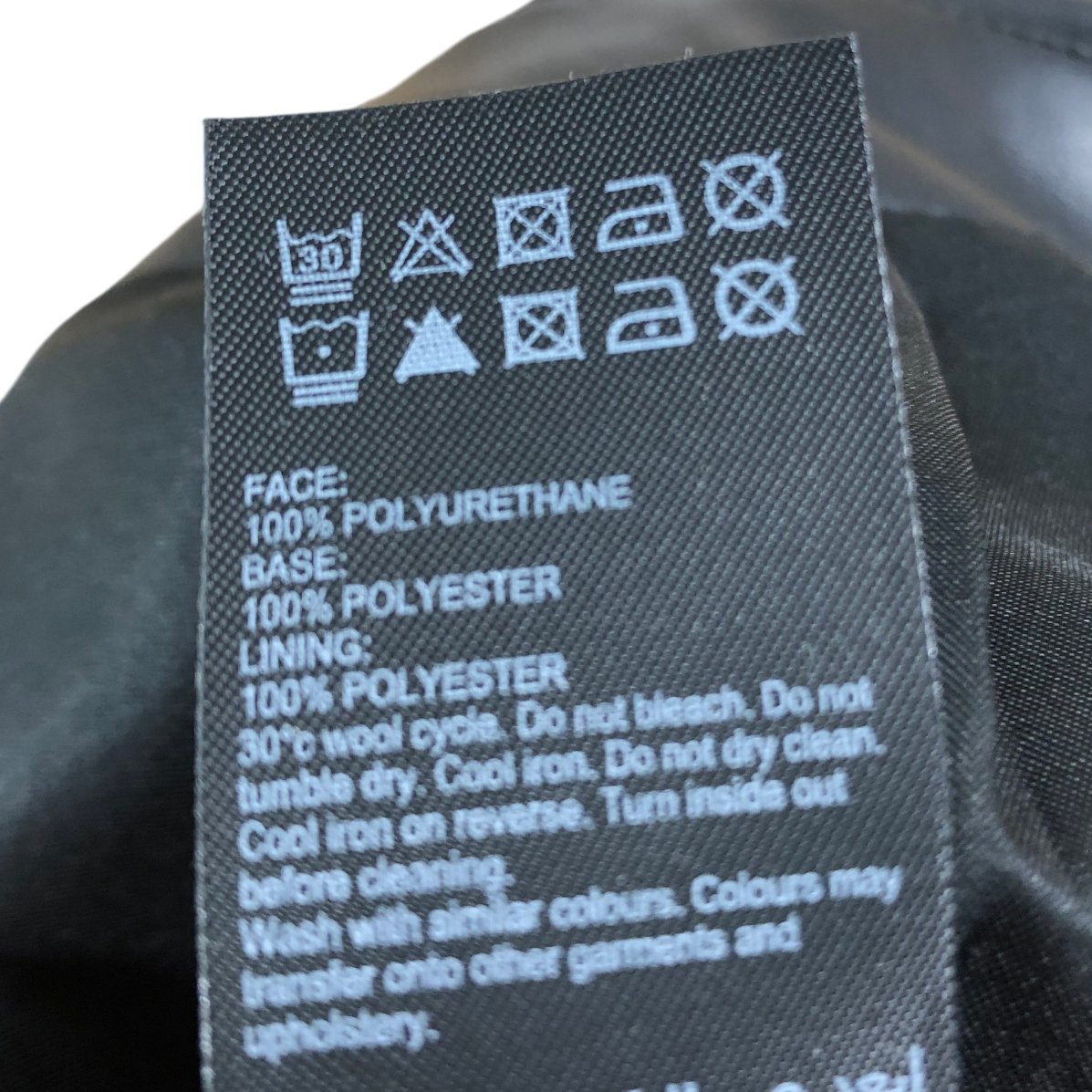 Women's Black Faux Leather Pencil Skirt Size 8 With Zip Detail Modern Style