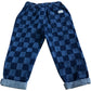 Blue Check Trousers 1-2 Years Boys Cotton