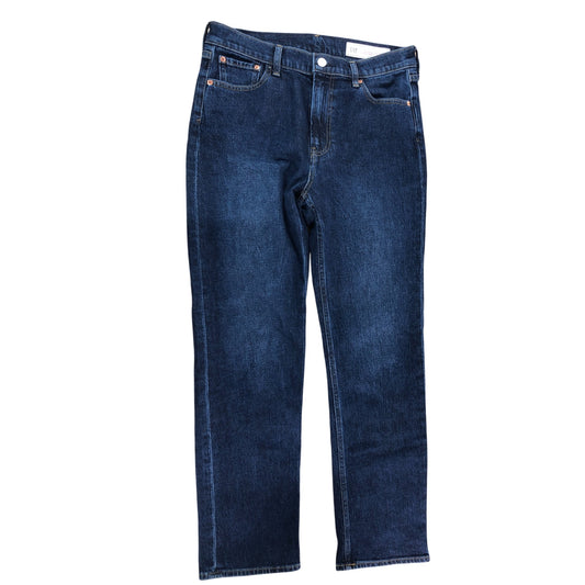 GAP 90s Straight High Rise Jeans 30 Regular Men's Dark Blue Denim Trousers