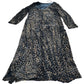Leopard Print Maxi Dress UK14 Women's Long Sleeve Stylish Evening Wear