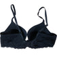 ella M Lily T Shirt Bra UK34B Women's Soft Luxury Lace Black Comfort Padding