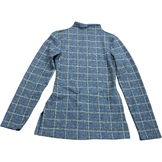 River Island Heritage Grey Plaid High Neck Top