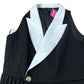 River Island Pleated Dress UK12 Women's Black White Collar Elegant Sleeveless