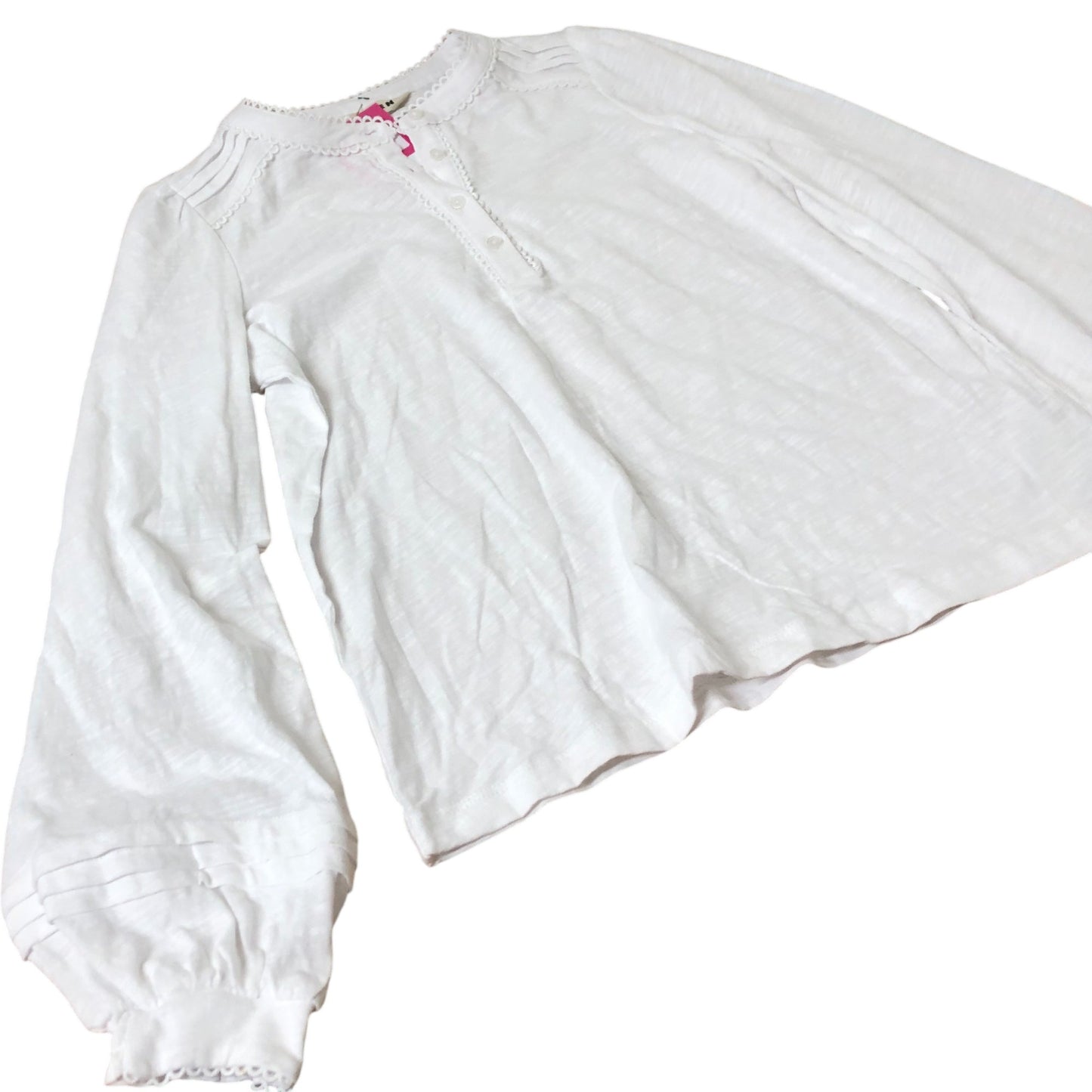 Boden Women's Long Sleeve Top White Cotton Casual Blouse UK6
