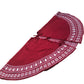 Red Christmas Tree Skirt with White Snowflake Pattern Decorative Decor 48"