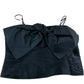 River Island UK12 Women's Black Bow Crop Cami Top